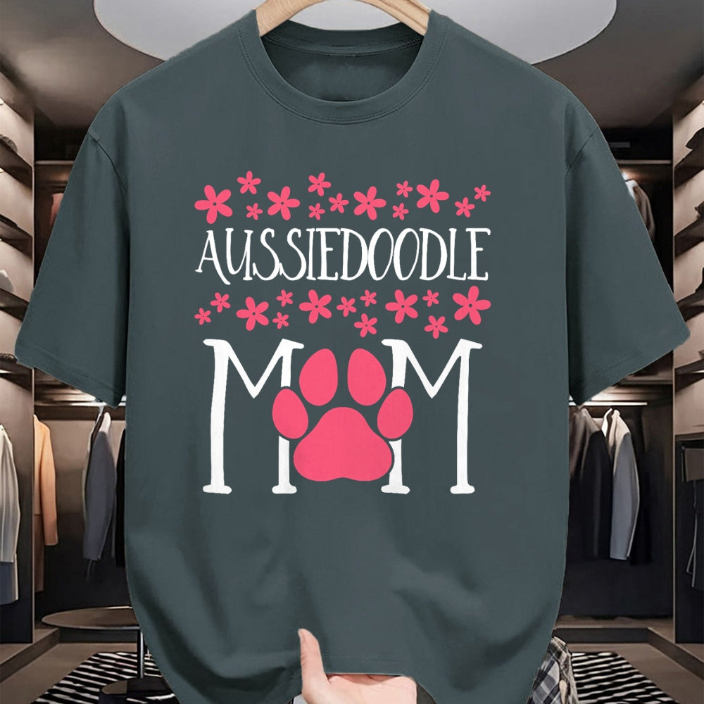 Gift for Mom Shirt, Funny Mom Unisex T-Shirt/Hoodie/Sweatshirt HLT00 - Aussiedoodle Mom T-Shirt Doodle awesome Dog lover T-Shirt