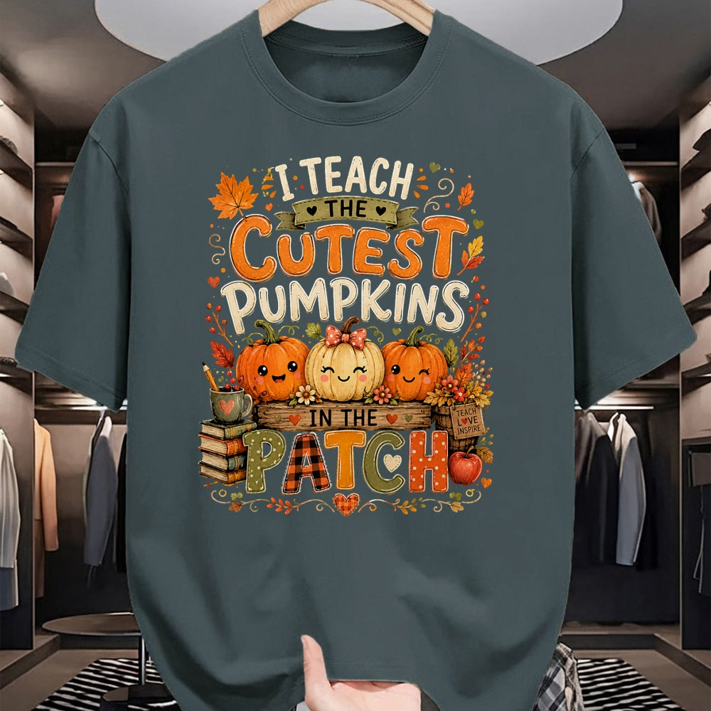 Best Teacher Shirt, Funny Teacher UnisexT-Shirt/Hoodie/Sweatshirt HLT00 - I Teach the Cutest Pumpkins in the Patch Teacher Fall T-Shirt