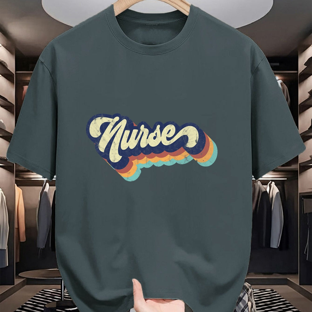 Funny Nurse Shirt, Nurse Unisex T-Shirt/Hoodie/Sweatshirt HLT00 - Retro Nurse Woman Wears a Nursing Tee on Nurse's Day T-Shirt
