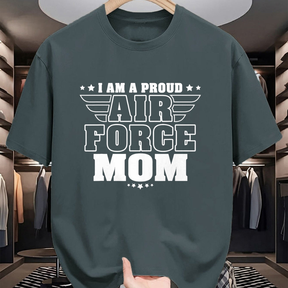 Gift for Mom Shirt, Funny Mom Unisex T-Shirt/Hoodie/Sweatshirt HLT00 - I Am A Proud Air Force Mom Patriotic Pride Military Mother T-Shirt