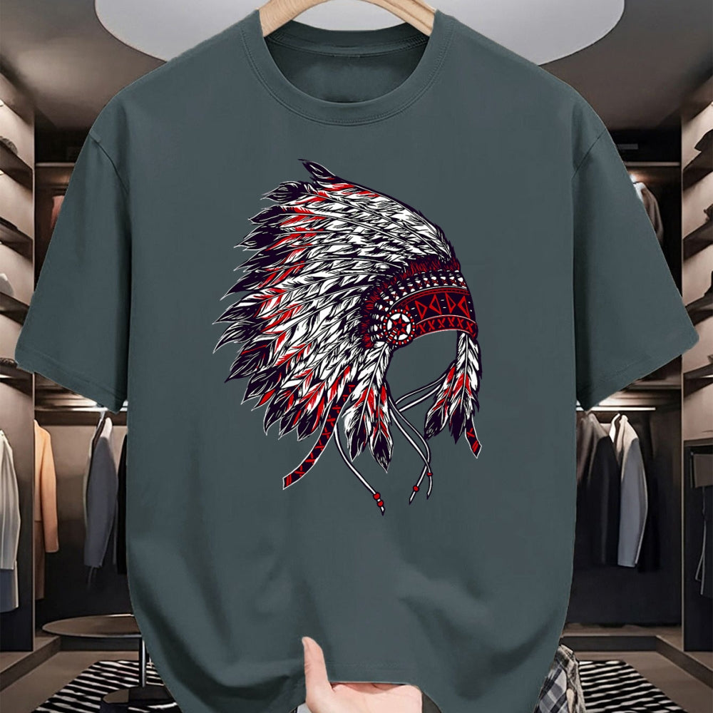 Native American T-Shirts, Vintage Native American Unisex T-Shirt/Hoodie/Sweatshirt HLT00 - Indian Headdress - Native American Roots Indigenous