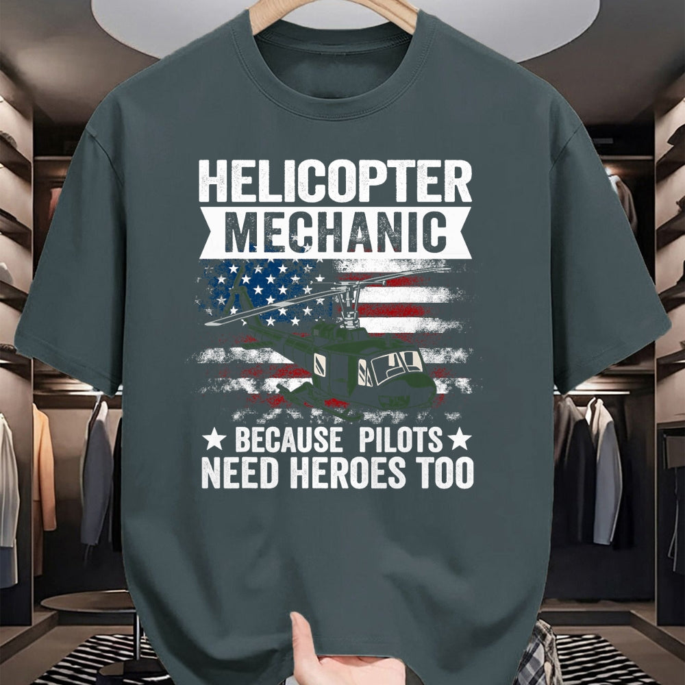 Best Mechanic Life Shirt, Funny Mechanic UnisexT-Shirt/Hoodie/Sweatshirt HLT00 - Helicopter Mechanic Because Pilots Need Heroes Too T-Shirt