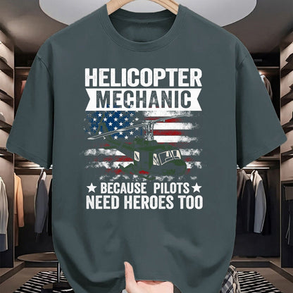 Best Mechanic Life Shirt, Funny Mechanic UnisexT-Shirt/Hoodie/Sweatshirt HLT00 - Helicopter Mechanic Because Pilots Need Heroes Too T-Shirt