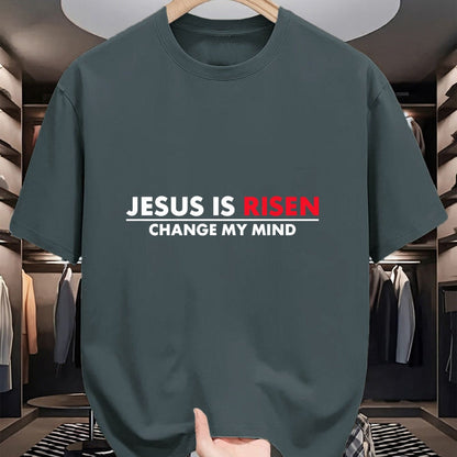Christian Tee, Christian Faith Unisex T-Shirt/Hoodie/Sweatshirt HLT00 - Jesus Is Risen Change My Mind Christian T-Shirt