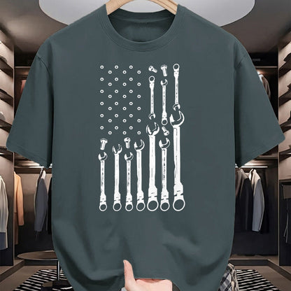 Best Mechanic Life Shirt, Funny Mechanic UnisexT-Shirt/Hoodie/Sweatshirt HLT00 - Mechanic Flag American Patriotic Flag Car Mechanic USA Flag T-Shirt
