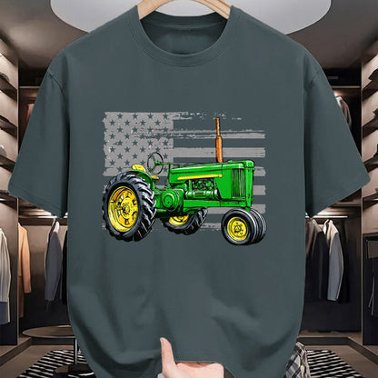 Best Farmer Life Shirt, Funny Farmer UnisexT-Shirt/Hoodie/Sweatshirt HLT00 - Patriotic Farm Tractor America US Flag American Farmer T-Shirt