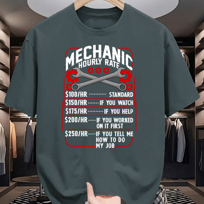 Best Mechanic Life Shirt, Funny Mechanic UnisexT-Shirt/Hoodie/Sweatshirt HLT00 - Mechanic Hourly Rate Car Auto Repairman Labor Rates T-Shirt
