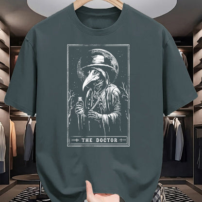 Best Doctor Shirt, Funny Doctor UnisexT-Shirt/Hoodie/Sweatshirt HLT00 - Plague Doctor Tarot Card Shirt Horror Death Occult Satanic T-Shirt