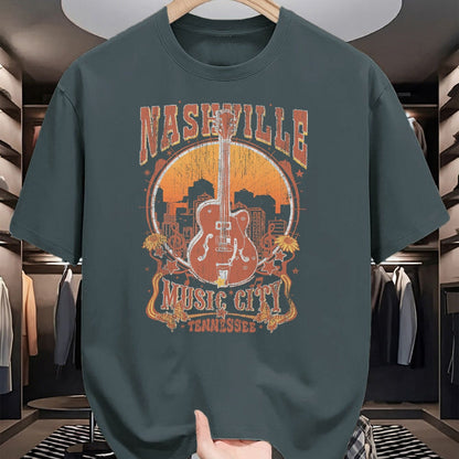 Guitar Lover Shirt, Funny Guitar UnisexT-Shirt/Hoodie/Sweatshirt HLT00 - Nashville Tennessee Guitar Country Music City Guitarist Gift T-Shirt