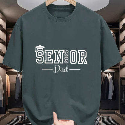 Gift for Dad Shirt, Funny Dad Unisex T-Shirt/Hoodie/Sweatshirt HLT00 – Cute Heart Graduate Proud Dad Senior of 2025 Class T-Shirt
