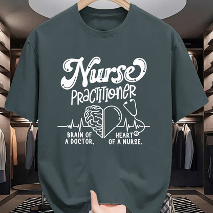 Best Doctor Shirt, Funny Doctor UnisexT-Shirt/Hoodie/Sweatshirt HLT00 - Nurse Practitioner Brain of A Doctor Heart of A Nurse T-Shirt