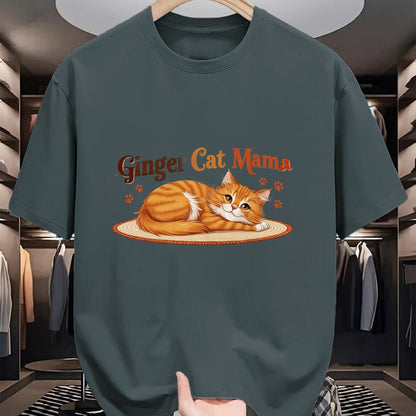 Cat Love Shirt, Funny Cat Lover Gift UnisexT-Shirt/Hoodie/Sweatshirt HLT00 - Ginger Cat Mama Ginger Mom lover Funny Gifts Cat Dad Cat Mom T-Shirt