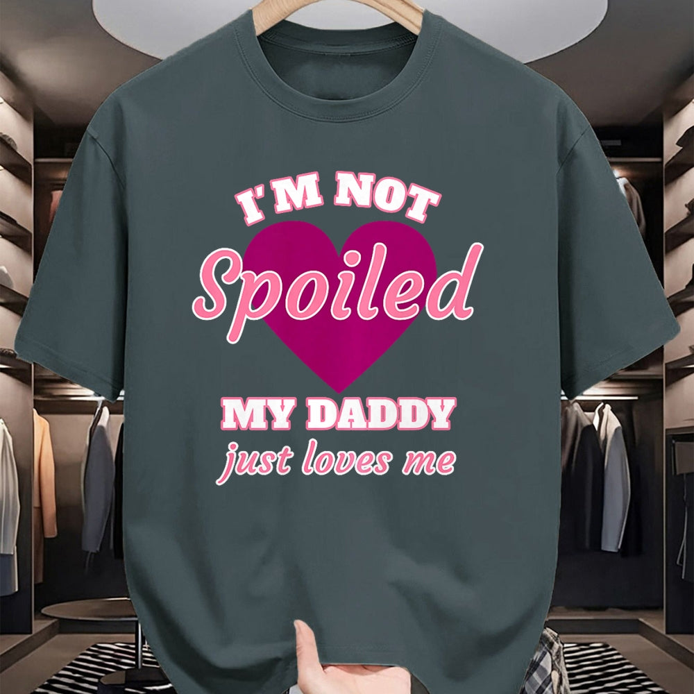 Best Wife Shirt, Wife and Husband Unisex T-Shirt/Hoodie/Sweatshirt HLT00 - Girls I'm Not Spoiled My Daddy Just Loves Me Funny Daughter Premium T-Shirt