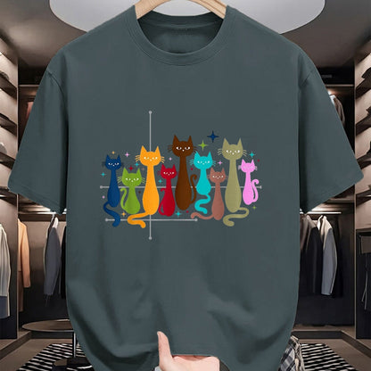 Cat Love Shirt, Funny Cat Lover Gift UnisexT-Shirt/Hoodie/Sweatshirt HLT00 - Classic Art Kitten Lover Vintage Artwork Cute Cat T-Shirt, Women, Heather Grey, X-Large