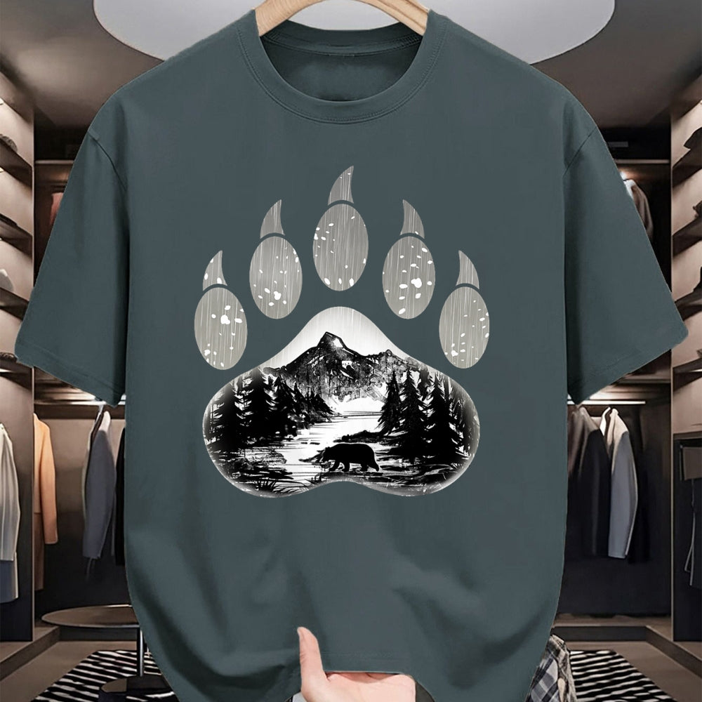 Native American T-Shirts, Vintage Native American Unisex T-Shirt/Hoodie/Sweatshirt HLT00 - Native American Indian Bear Claws Funny Mountain Animal Gift