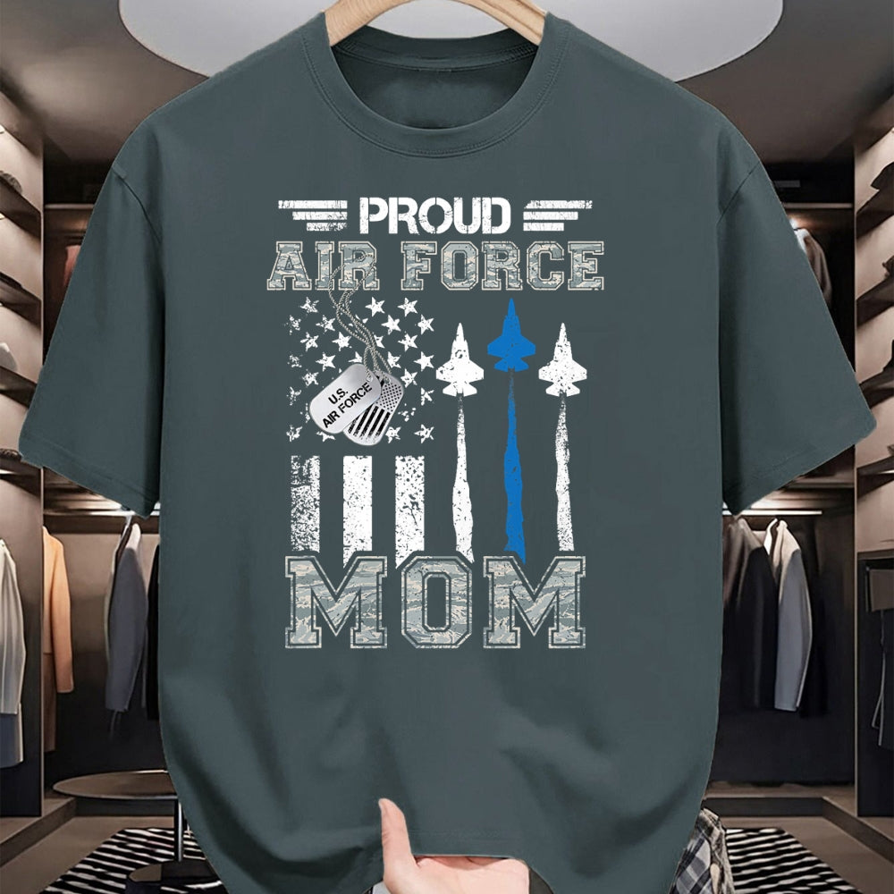 Gift for Mom Shirt, Funny Mom Unisex T-Shirt/Hoodie/Sweatshirt HLT00 - Proud Air Force Mom US Air Force Graduation Mom Gifts T-Shirt