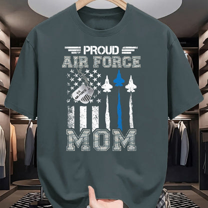 Gift for Mom Shirt, Funny Mom Unisex T-Shirt/Hoodie/Sweatshirt HLT00 - Proud Air Force Mom US Air Force Graduation Mom Gifts T-Shirt