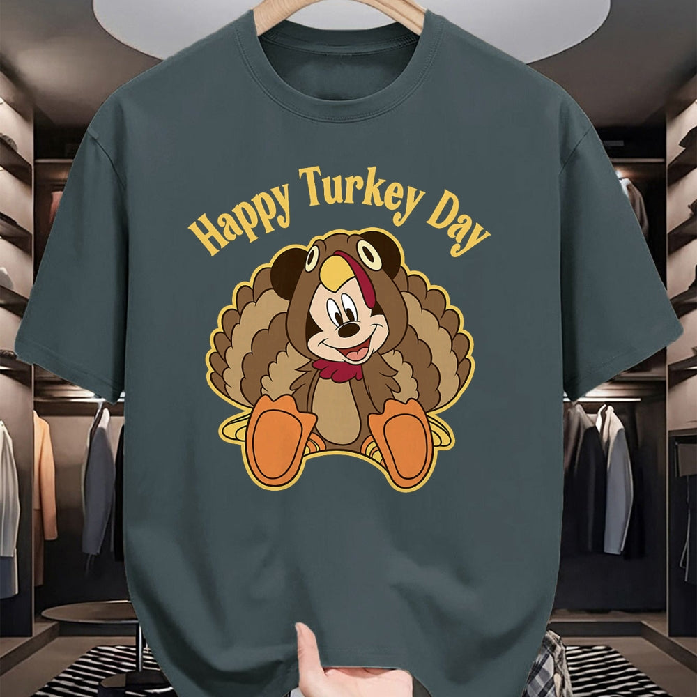 Best Thanksgiving Family Shirt , Funny Thanksgiving UnisexT-Shirt/Hoodie/Sweatshirt HLT00 - Disney Mickey and Friends Thanksgiving Mickey Turkey T-Shirt