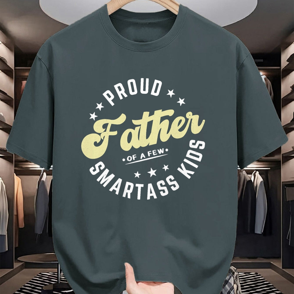 Gift for Dad Shirt, Funny Dad Unisex T-Shirt/Hoodie/Sweatshirt HLT00 – Father_s Day Proud Father Of A Few Smartass Kids Fathers Day T-Shirt