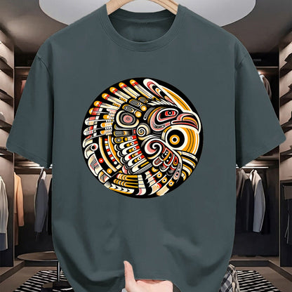 Native American T-Shirts, Vintage Native American Unisex T-Shirt/Hoodie/Sweatshirt HLT00 - Thunderbird Native American Tribal Art (4)