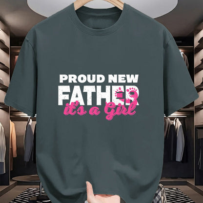 Gift for Dad Shirt, Funny Dad Unisex T-Shirt/Hoodie/Sweatshirt HLT00 – Proud New Dad Girl Daddy Father_s Day T-Shirt