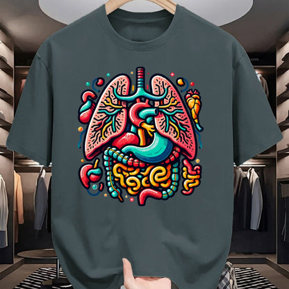Best Doctor Shirt, Funny Doctor UnisexT-Shirt/Hoodie/Sweatshirt HLT00 - Colorful Human Body Anatomy Illustrated Internal Organs Art T-Shirt