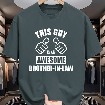Best Wife Shirt, Wife and Husband Unisex T-Shirt/Hoodie/Sweatshirt HLT00 - This guy awesome brother-in-law from sister-in-law T-Shirt