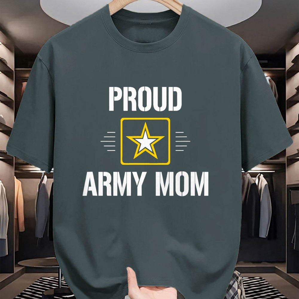 Gift for Mom Shirt, Funny Mom Unisex T-Shirt/Hoodie/Sweatshirt HLT00 - Proud Army Mom - T-Shirt