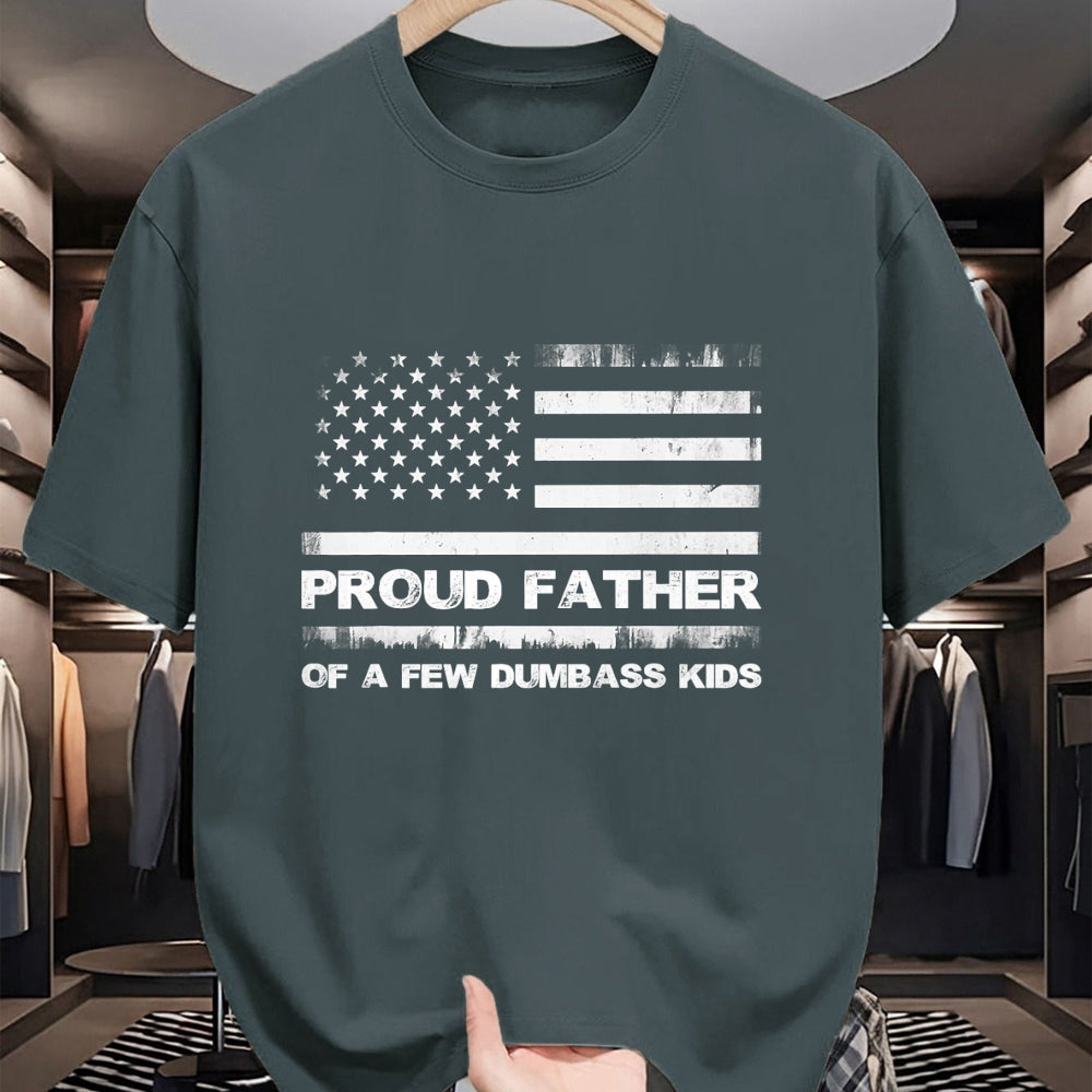 Gift for Dad Shirt, Funny Dad Unisex T-Shirt/Hoodie/Sweatshirt HLT00 – Proud Father Of A Few Dumb-ass Kids Funny Father_s Day T-Shirt