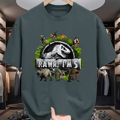 Best Dinosaur Lover Shirt, Funny Dinosaur UnisexT-Shirt/Hoodie/Sweatshirt HLT00 - Rawr I_m 5 5th Birthday T Rex Dinosaur Funny Party Boys Kids T-Shirt