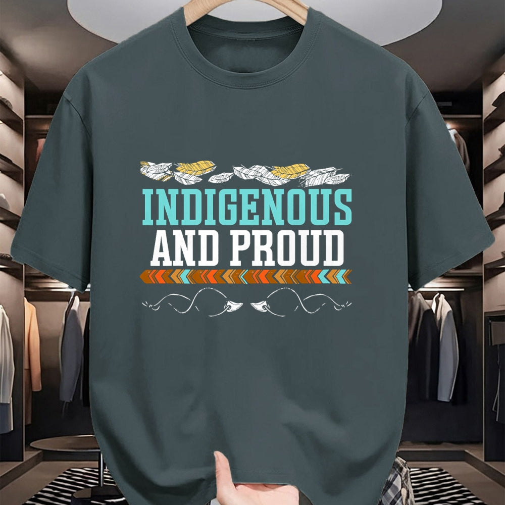 Native American T-Shirts, Vintage Native American Unisex T-Shirt/Hoodie/Sweatshirt HLT00 - Indigenous And Proud Native American Native Pride
