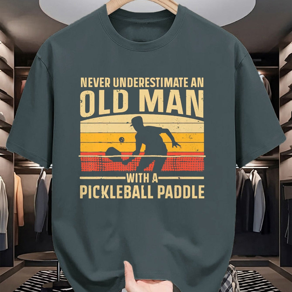 Funny Pickleball Shirt, Pickleball Lover Unisex T-Shirt/Hoodie/Sweatshirt HLT00 - Cool Pickleball Art for Men Grandpa Paddle Pickleball Player T-Shirt, Men, Black, 3X-Large