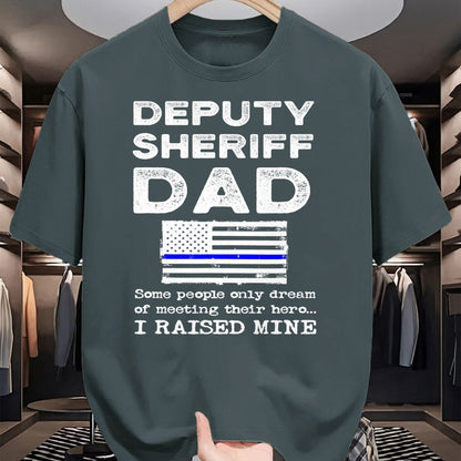 Gift for Dad Shirt, Funny Dad Unisex T-Shirt/Hoodie/Sweatshirt HLT00 – Proud Deputy Sheriff Dad Son Daughter Father Papa Quote T-Shirt