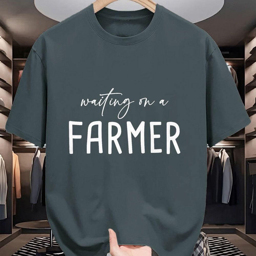 Best Farmer Life Shirt, Funny Farmer UnisexT-Shirt/Hoodie/Sweatshirt HLT00 - Waiting On A Farmer, Funny Farmer Wife T-Shirt