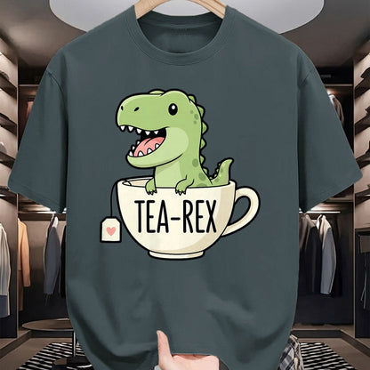 Best Dinosaur Lover Shirt, Funny Dinosaur UnisexT-Shirt/Hoodie/Sweatshirt HLT00 - Tea Rex Dinosaur Funny Cartoon T-Shirt