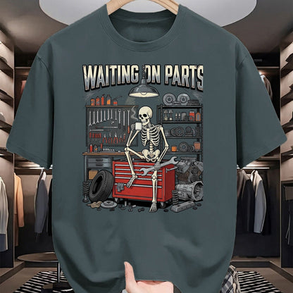 Best Mechanic Life Shirt, Funny Mechanic UnisexT-Shirt/Hoodie/Sweatshirt HLT00 - Funny Waiting On Parts Mechanic Skeleton Auto Repair Life T-Shirt, Men, Black, 3X-Large (2)