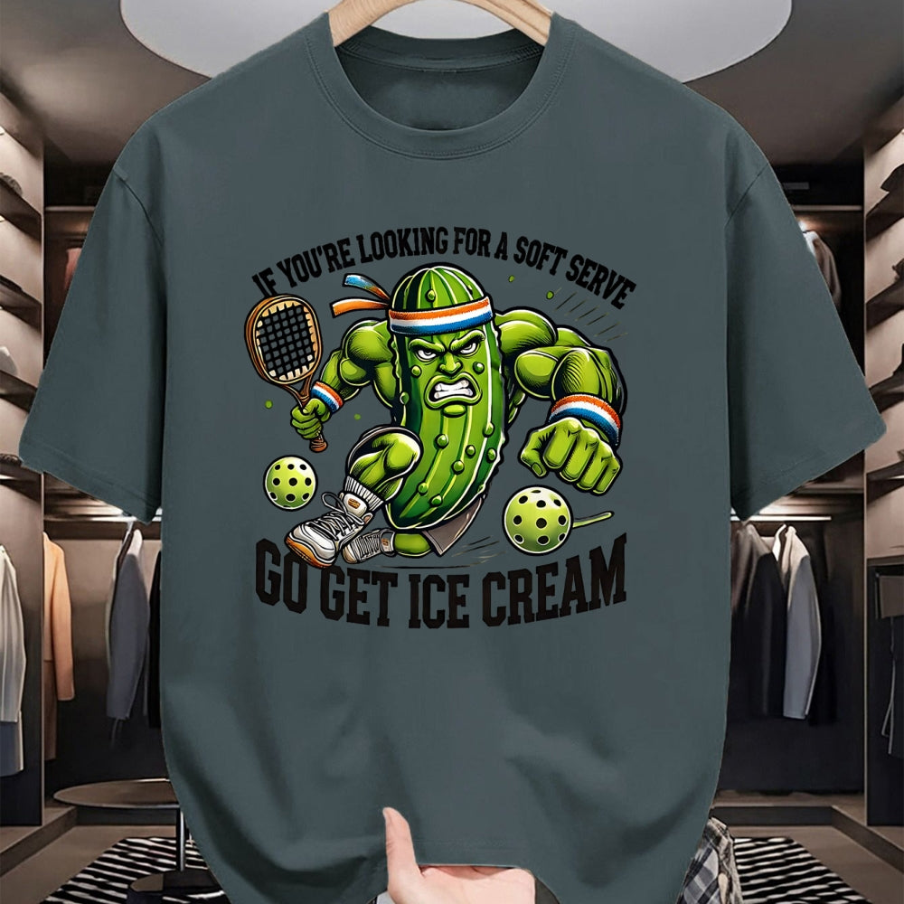 Funny Pickleball Shirt, Pickleball Lover Unisex T-Shirt/Hoodie/Sweatshirt HLT00 - Funny Pickleball Lover Pun with a Pickle Playing Pickle Ball T-Shirt