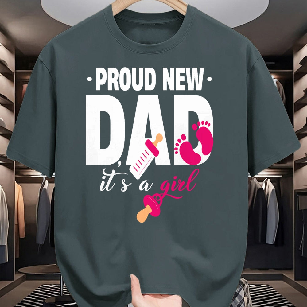 Gift for Dad Shirt, Funny Dad Unisex T-Shirt/Hoodie/Sweatshirt HLT00 – Funny Proud New Dad For Father_s Day It_s A Girl T-Shirt