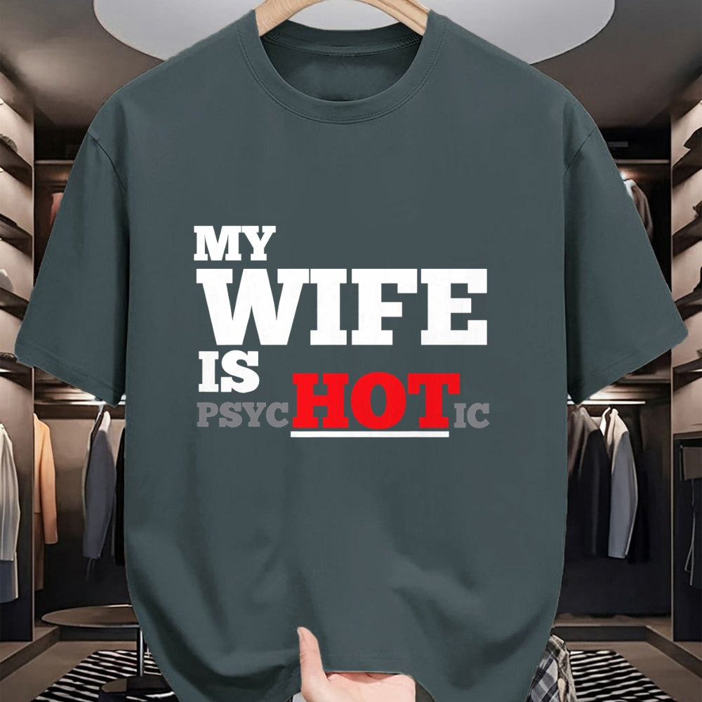 Funny Nurse Shirt, Nurse Unisex T-Shirt/Hoodie/Sweatshirt HLT00 - My Wife Is Psychotic T Shirt T-Shirt