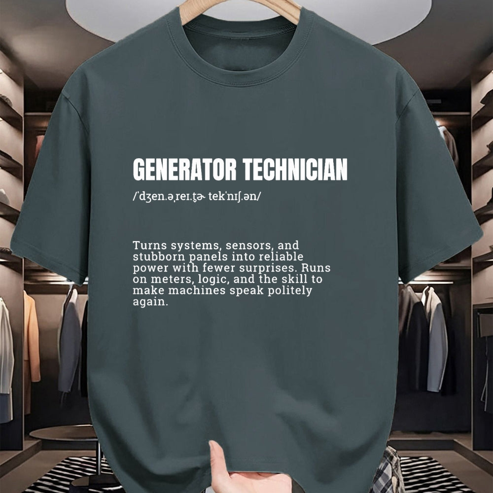 Best Mechanic Life Shirt, Funny Mechanic UnisexT-Shirt/Hoodie/Sweatshirt HLT00 - Generator Technician Definition Funny Job Mechanic Premium Tri-Blend T-Shirt