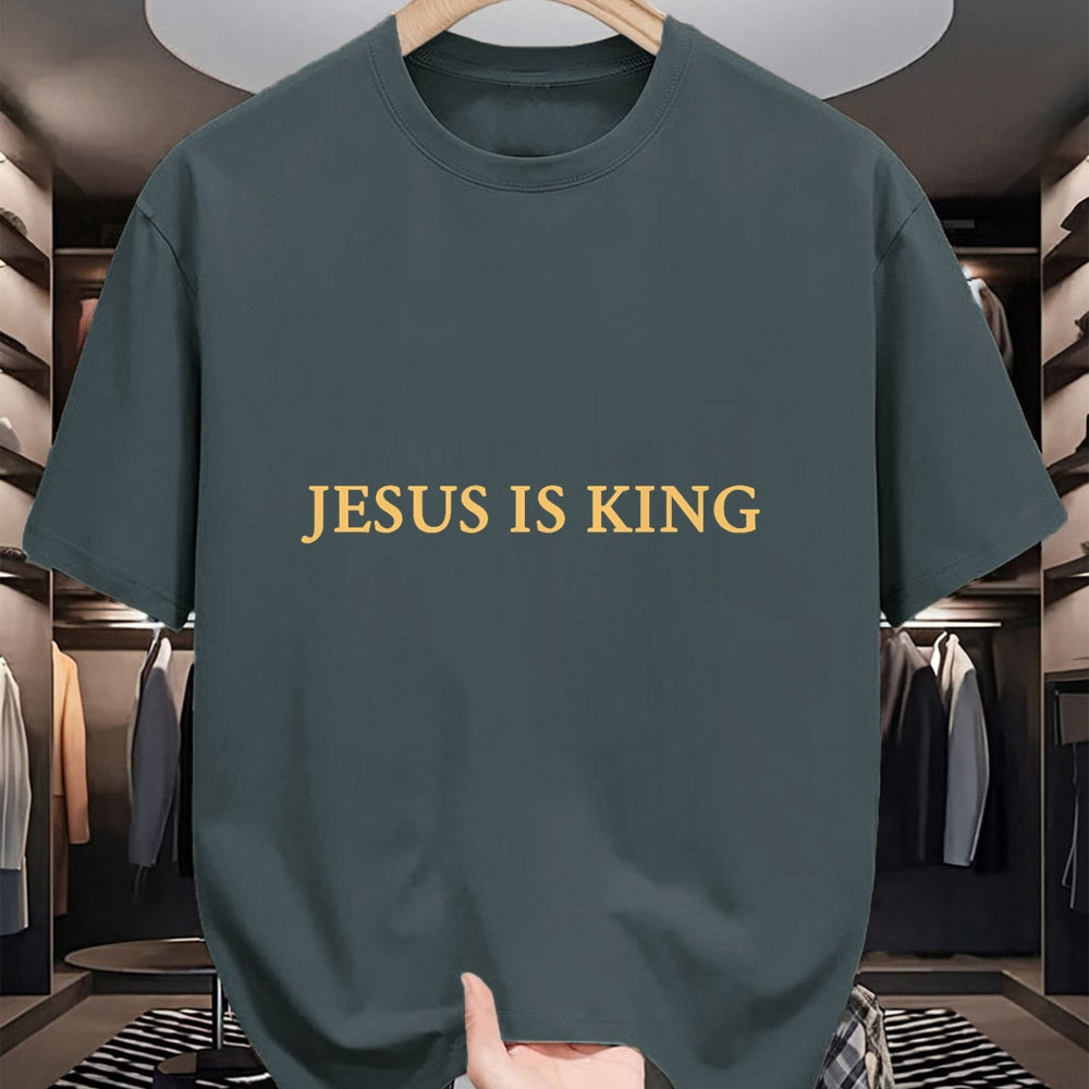 Christian Tee, Christian Faith Unisex T-Shirt/Hoodie/Sweatshirt HLT00 - Jesus is King Christian T-Shirt