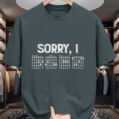 Guitar Lover Shirt, Funny Guitar UnisexT-Shirt/Hoodie/Sweatshirt HLT00 - Sorry I-DGAF Funny Guitar Chords T-Shirt, Men, Dark Green, XX-Large
