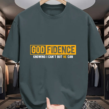 Christian Tee, Christian Faith Unisex T-Shirt/Hoodie/Sweatshirt HLT00 - Knowing I Can_t But He Can Christian Religious Jesus T-Shirt (1)