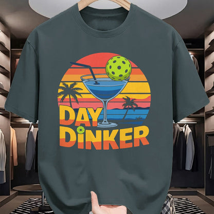 Funny Pickleball Shirt, Pickleball Lover Unisex T-Shirt/Hoodie/Sweatshirt HLT00 - Day Dinker Funny Pickleball Men Women Shirt T-Shirt