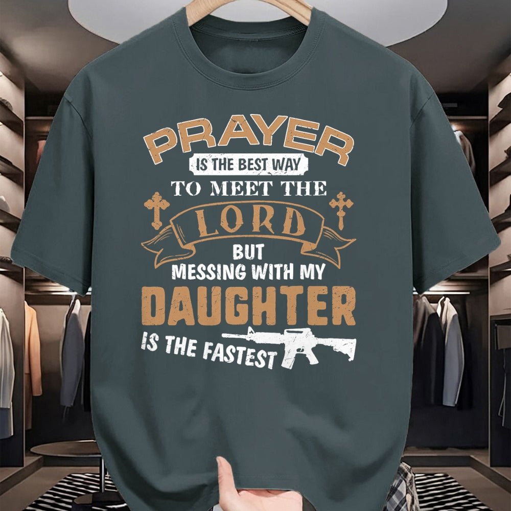 Gift for Dad Shirt, Funny Dad Unisex T-Shirt/Hoodie/Sweatshirt HLT00 – Father Day Funny For Proud Daddy Dad If You Mess My Daughter T-Shirt