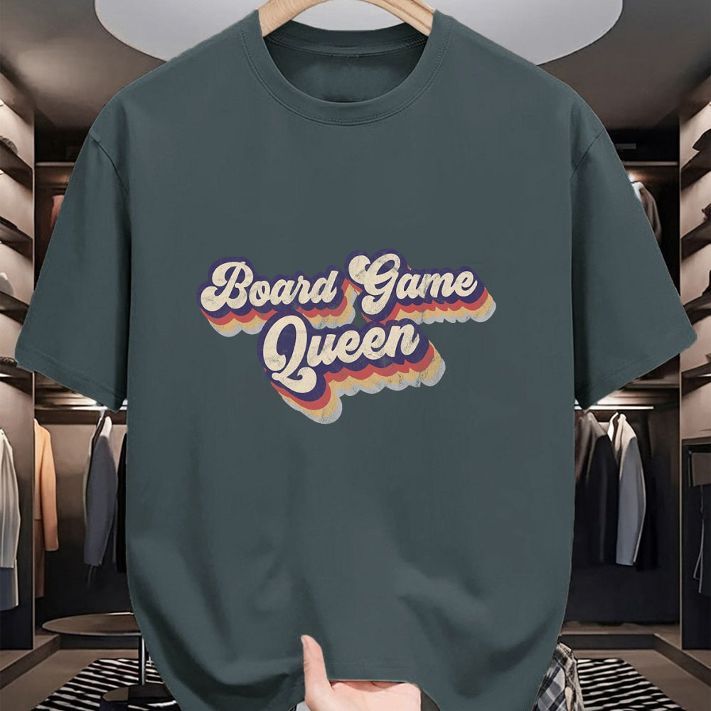 Gift for Mom Shirt, Funny Mom Unisex T-Shirt/Hoodie/Sweatshirt HLT00 - Board Game Queen Lucky Game Night Mom Tabletop Boardgamers T-Shirt