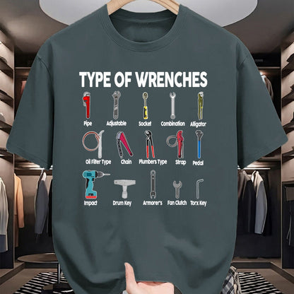 Best Mechanic Life Shirt, Funny Mechanic UnisexT-Shirt/Hoodie/Sweatshirt HLT00 - Toddler Mechanic Types of Wrenches Technician Kids Boy T-Shirt