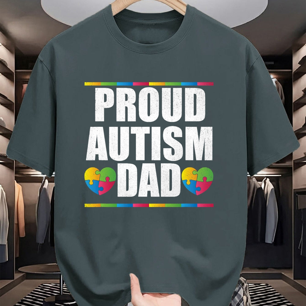Gift for Dad Shirt, Funny Dad Unisex T-Shirt/Hoodie/Sweatshirt HLT00 – Proud Autism Dad T Shirt Father of Autistic Child