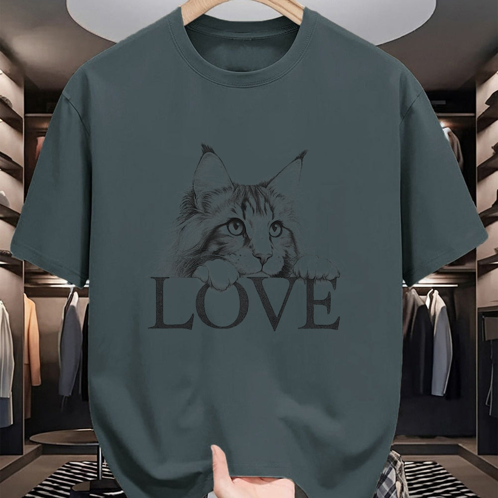 Cat Love Shirt, Funny Cat Lover Gift UnisexT-Shirt/Hoodie/Sweatshirt HLT00 - Maine Coon Cat Love Design T-Shirt