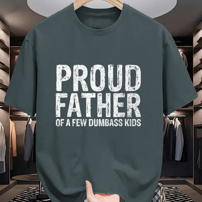 Gift for Dad Shirt, Funny Dad Unisex T-Shirt/Hoodie/Sweatshirt HLT00 – Proud Father Of A Few Dumbass Kids Funny Fathers Day T-Shirt
